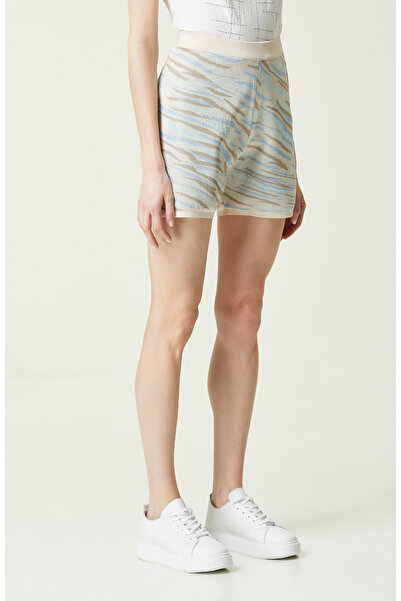 Network Bej Düz Paça Şort