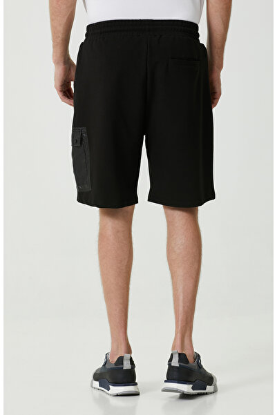 Network Siyah Düz Paça Şort