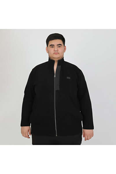 Ramon Miele Erkek Büyük Beden Cep Detaylı Selanik Hırka