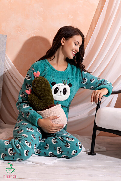 nisaNCa Σετ γυναικείες πιτζάμες με χριστουγεννιάτικο θέμα Winter Plush Fleece