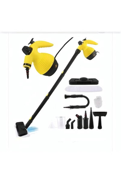 Denx منظف بخاري متعدد الأغراض 14 في 1 مع عصا طويلة 1200 واط وسعة مياه 350 مل