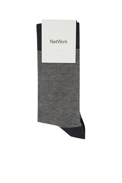 Network Antrasit Erkek Bambu Çorap