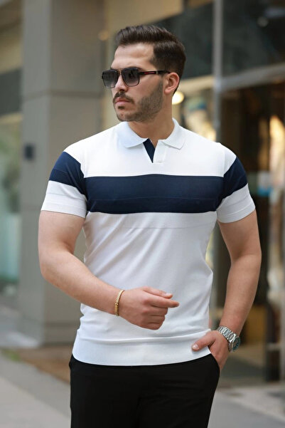 Vogueway Men's collared short sleeve t-shirt