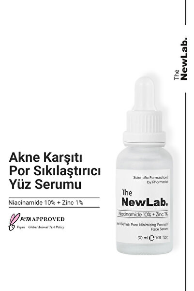 The NewLab Gözenek Sıkılaştırıcı Ve Sivilce Karşıtı Cilt Bakımı Serumu 30 ml (NİACİNAMİDE 10% ZİNC 1%)
