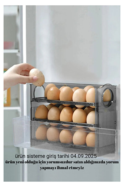 Genel Markalar 3 Raflı Katlı Buzdolabı Yumurtalık Organizeri Düzenleyici Buzd...