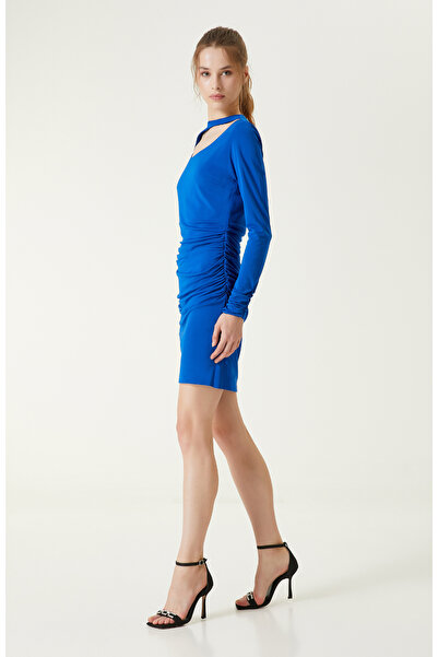 Network Saks Uzun Kollu Jarse Elbise