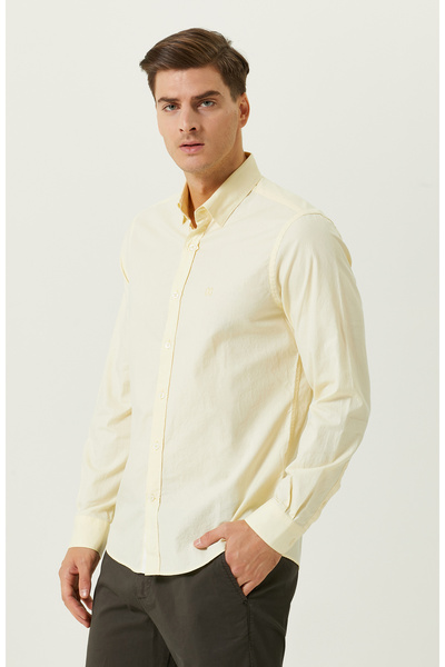 Network Sarı Uzun Kollu Gömlek