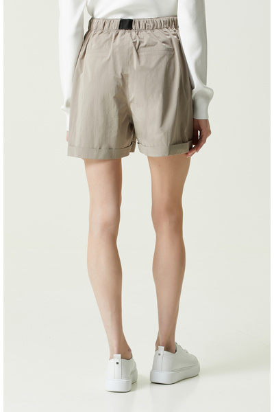 Network N-Tech Taş Rengi Beli Kemerli Şort