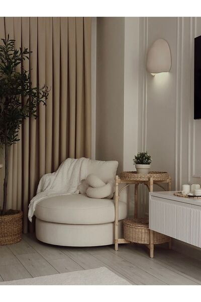 Aksesuar Concrete Look E14 Lamp Holder Bohemian Style Wall Sconce Color/Light Beige