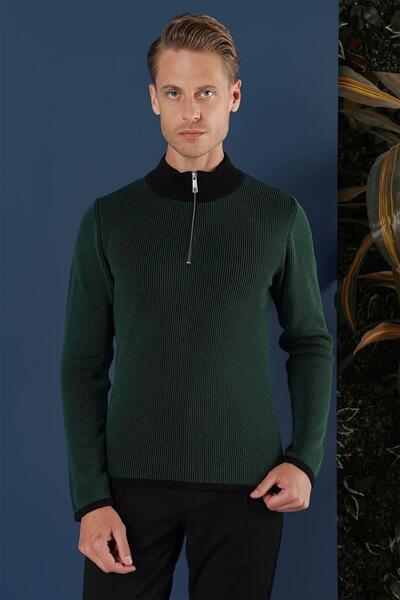 Efor TR 859 Slim Fit Nefti Klasik Triko