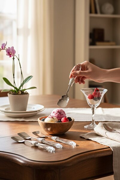 ROY KING 6'LI DIAMOND DONDURMA KAŞIK GÜMÜŞ