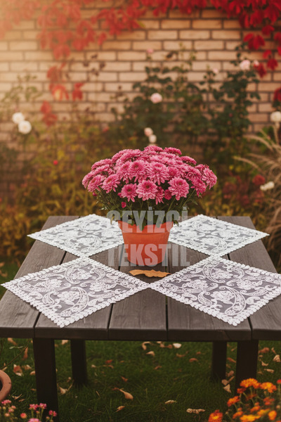 Çt Çeyizci Tekstil Supla, Krem Amerikan Servis 6lı Supla, 6 Adet Supla, 6lı T...