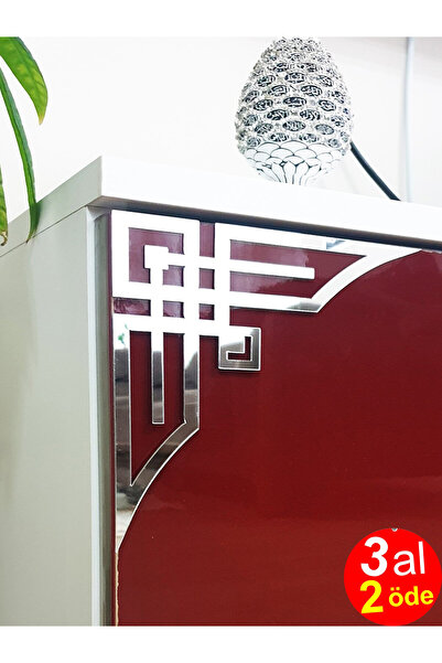 GİZEM SHOP غطاء ديكور ديكور زاوية مرآة زجاج شبكي ديكور زاوية