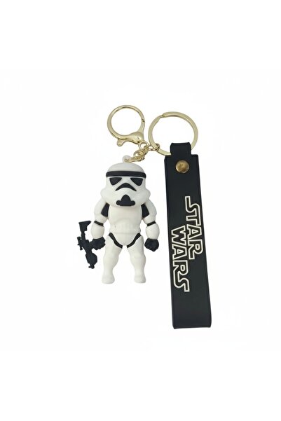 POKAK Star Wars StormTrooper Figurină 3D din silicon Accesoriu pentru breloc Ornament pentru geantă