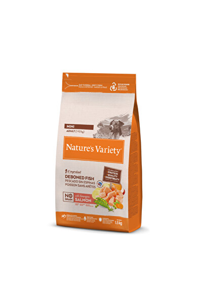 NATURES VARİETY N.v. Dog No Graın Mını Adult Salmon 1,5kg