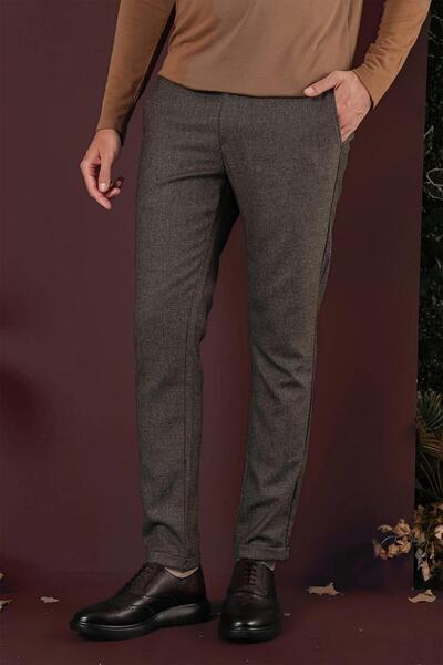 Efor P 1138 Slim Fit Kahve Klasik Pantolon