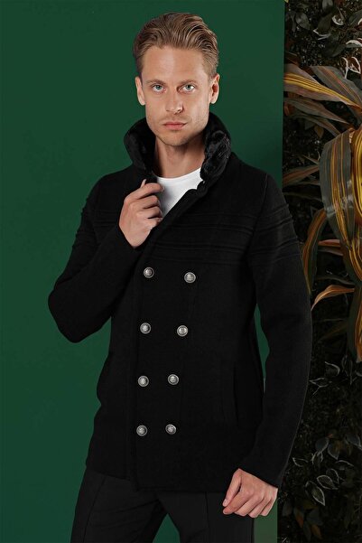 Efor 02 Slim Fit Siyah Spor Kaban