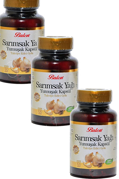 Balen Sarımsak Yağı Yumuşak Kapsül 3 X 100 Adet Kapsül 450 Mg