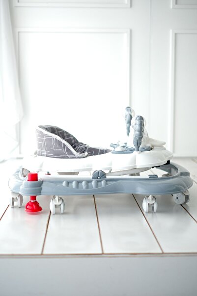 Jusso Duck Lüx Oyuncaklı Müzikli 3 Kademeli Örümcek Bebek Yürüteci