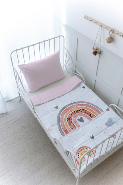 Tuğba Kuğu Organik Baskılı Montessori (100x200) Yorgan Seti - Iconic Serisi -...