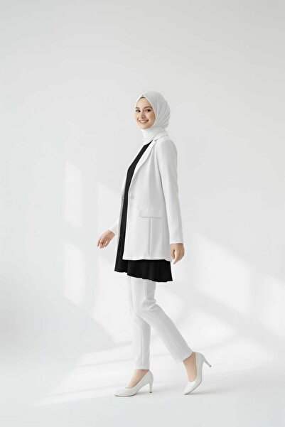 Modabenna Pleated Black Women's Hijab Shirt Pleated Tunic Innerwear