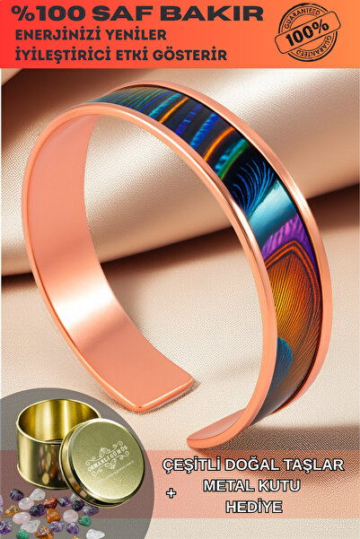 OSMANLI GÜMÜŞ Kadın Bakır Bileklik - Galassia Model Özel Baskı Metal Kutu Ve ...