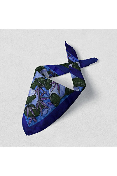 Sultan İpek Panda Desenli Fular / Bandana 52x52