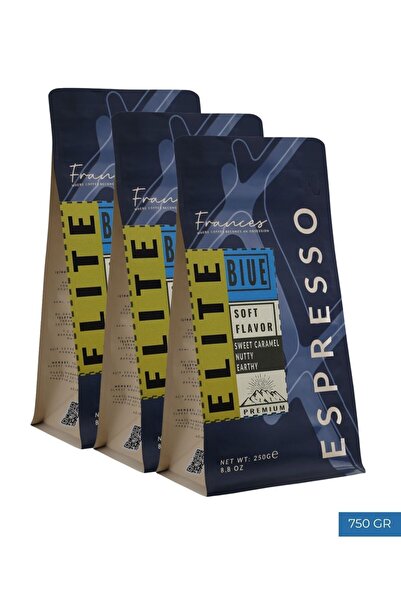 FRANCES %100 Arabica Elite Blue Espresso | 3X250 GR | Yüksek Gövde-Düşük Asidite