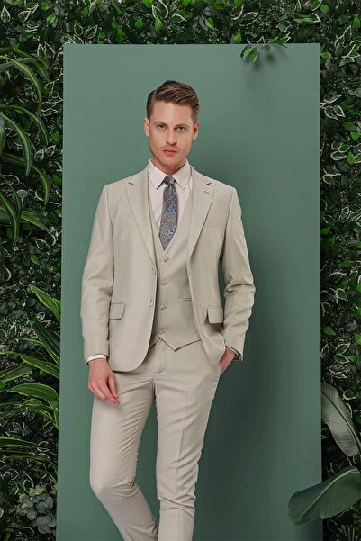 Efor TK 871 Slim Fit Çağla Klasik Takım Elbise