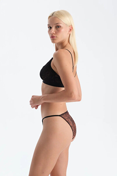 Eros Chiloți din tul maro