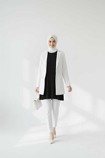 Modabenna Pleated Black Women's Hijab Shirt Pleated Tunic Innerwear