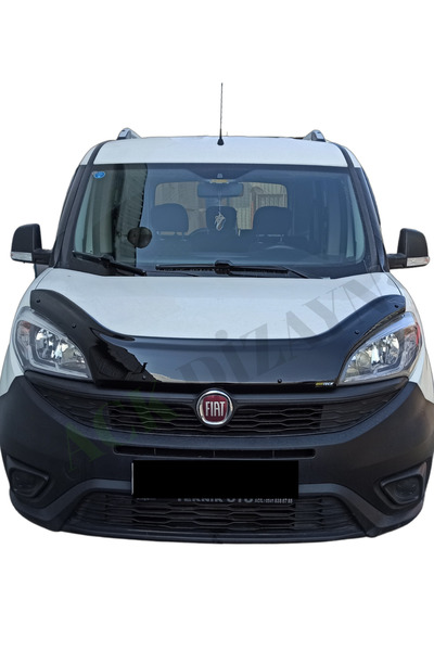 ACK Dizayn FİAT DOBLO 2015-2022 ARACA ÖZEL KAPUT RÜZGARLIĞI A+ PİANOBLACK (4M...