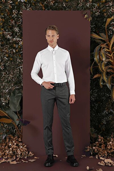 Efor P 1134 Slim Fit Füme Spor Pantolon