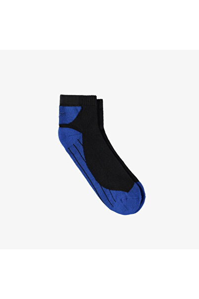 Lacoste Unisex Renk Bloklu Mavi Çorap