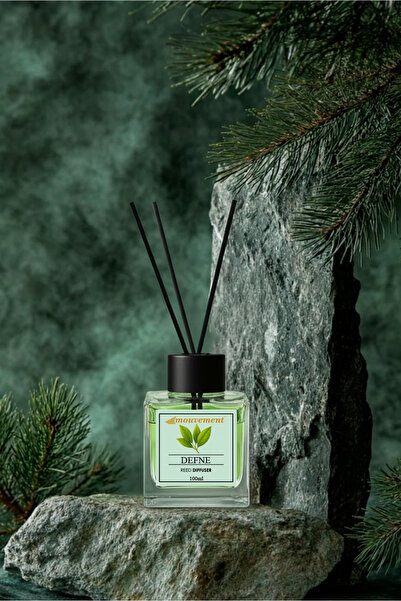 MOUVEMENT Defne Yaprağı 100 ml Bambu Çubuklu Oda Kokusu – Doğal ve Taze Bir O...