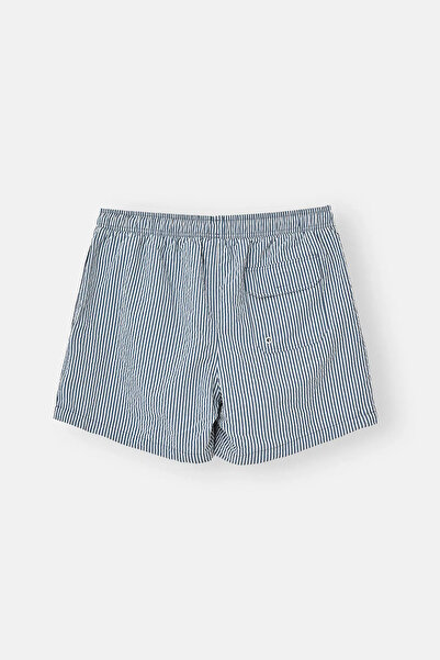 Eros Κοντό σορτς με ρίγες σε χρώμα ινδικό-λευκό