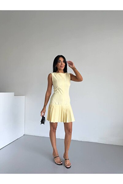 trendhazan A KALİTE SIFIR KOL BİSİKLET YAKA FERMUARLI PİLİSELİ DOUBLE KUMAŞ M...