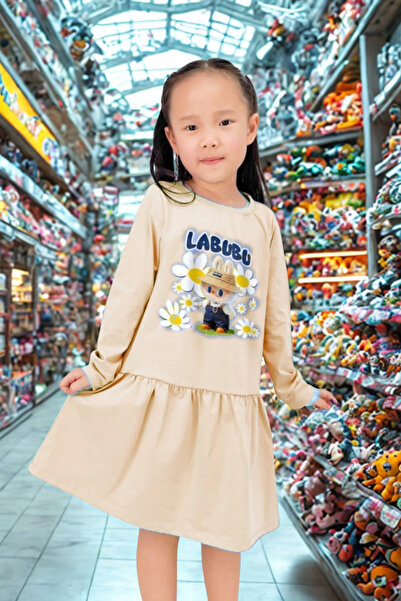 META MODA Φόρεμα για κορίτσια με βολάν και στάμπα χαρακτήρων