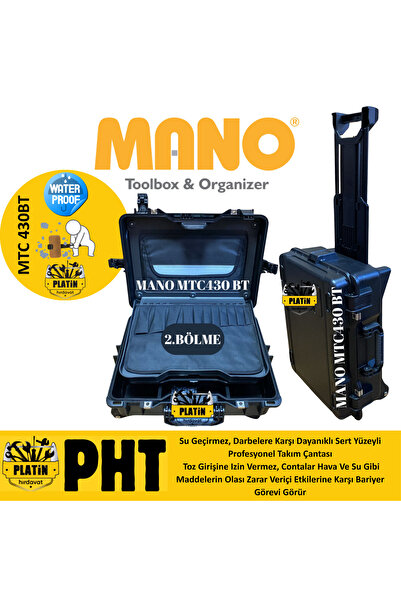 MANO MTC 430 BT Çekçekli Bez Takım Dizmeli + Plastik Bölmeli