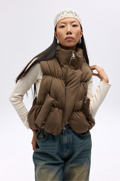 MAI STUDIOS CO. Laila Şişme Haki Yelek