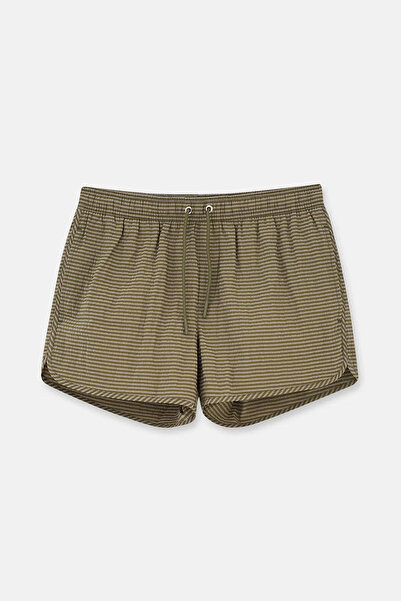 Eros Μίνι σορτς με καρό σχέδιο χακί