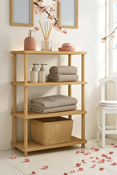 HESA 4 أرفف متعددة الأغراض لتنظيم أرفف الحمام