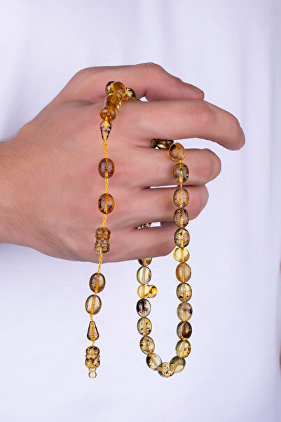 So CHIC... Doğal Kehribar Taşlı 41 Cm Tesbih