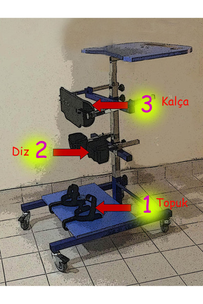 Ayakta Durma Masası (M-MEDİUM: 120-145 CM) Multi Ayarlanabilir