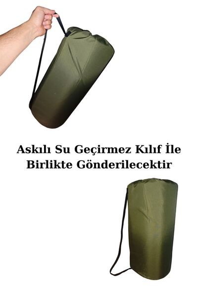 Med Online Katlanabilir Kamp Yatağı 60 mm Su Geçirmez Taban Minder Taşınabilir Kılıf Çadır Mat 185x70x6 Cm