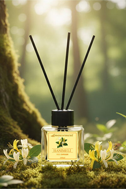 MOUVEMENT Hanımeli Çiçeği 100 ml Bambu Çubuklu Oda Kokusu – Doğal ve Çiçeksi ...