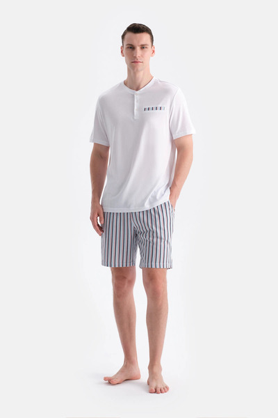 Eros PAT VE CEP DETAYLI TİŞÖRT ŞORT TAKIM