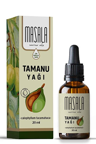Masala Tamanu Yağı 20 ml Soğuk Pres