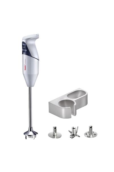 Bamix Gastro 3, 350w EL BLENDERI, Beyaz – Açık Gri