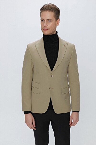 Efor C 632 Slim Fit Bej Spor Ceket